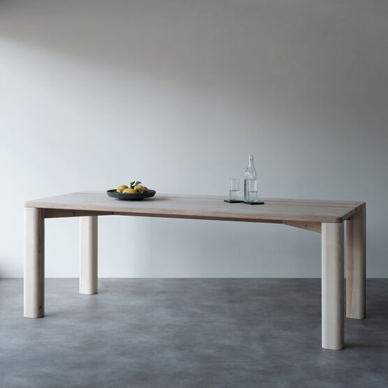 Corner Bar medium natural ash table